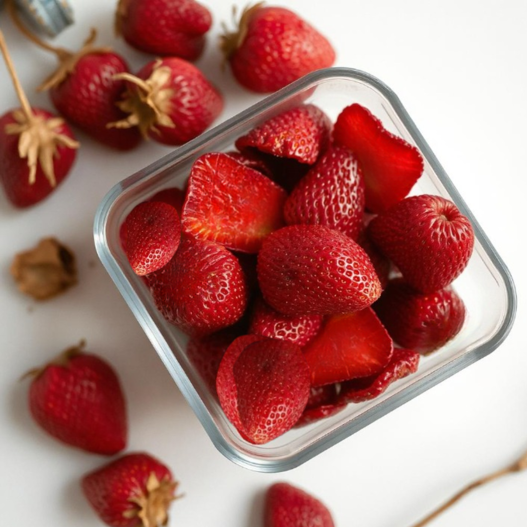 Αποξηραμένη φράουλα χωρίς ζάχαρη – υγιεινό σνακ Nush.gr